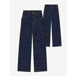 Indian Blue Jeans Wide Fit Dark Blue Dark Navy