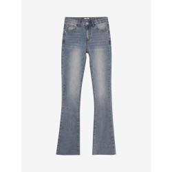 Indian Blue Jeans Flared Fit Medium Denim  Blue