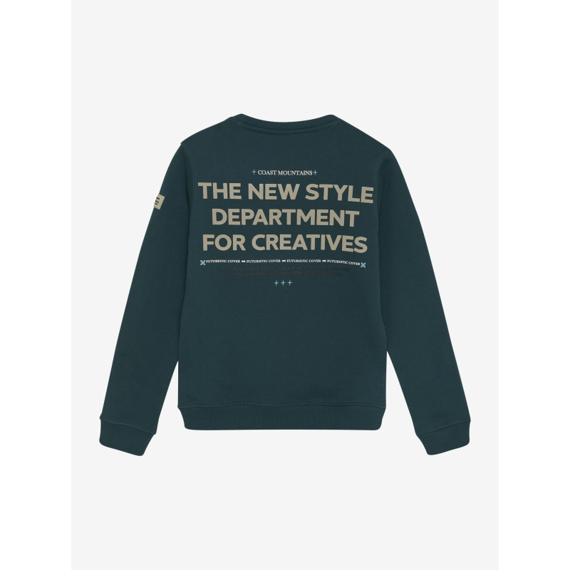 Indian Blue Jeans Loose fit Sweat Backprint Green