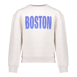 Geisha Kids Sweater Boston beige melange/blue