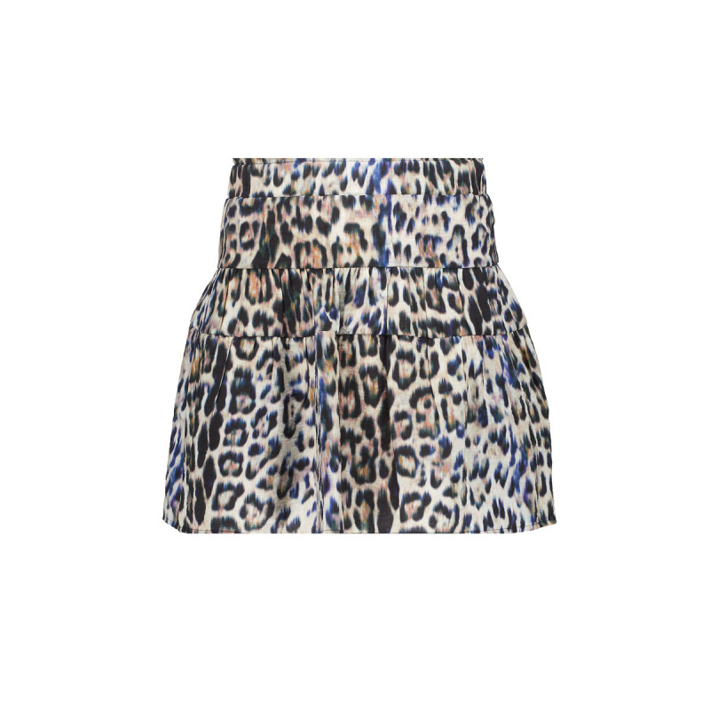 Geisha Kids Skirt leopard camel/blue/black
