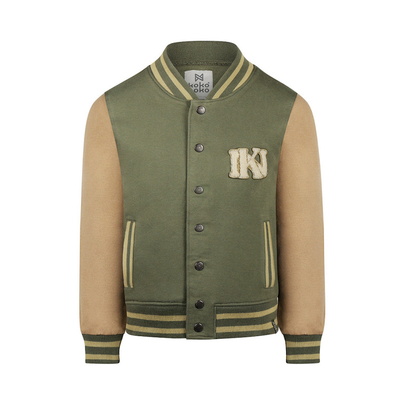 Koko Noko Cardigan baseball Army green