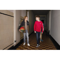 Indian Blue Jeans Sweater Print Sleeve Red