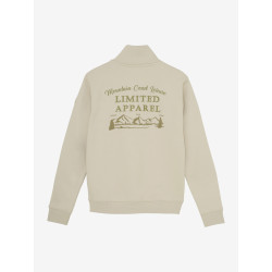 Indian Blue Jeans Sweater Zip Collar Print Sand