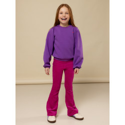LOOXS Little velvet rib pants magenta pink