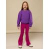 LOOXS Little velvet rib pants magenta pink
