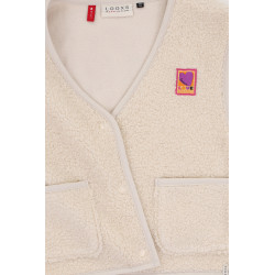 LOOXS Little teddy gilet Dove white