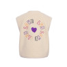 LOOXS Little teddy gilet Dove white