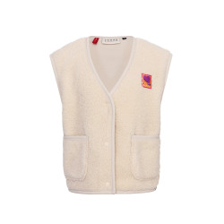 LOOXS Little teddy gilet Dove white