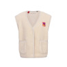 LOOXS Little teddy gilet Dove white
