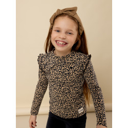 LOOXS Little crinckle top sandy leopard