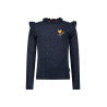 B.Nosy Tonya  top wit ruffles Navy