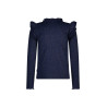 B.Nosy Tonya  top wit ruffles Navy