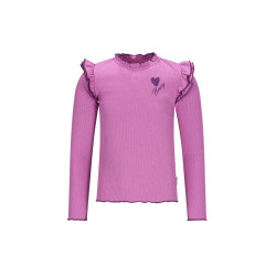 B.Nosy Tonya  top wit ruffles Violet