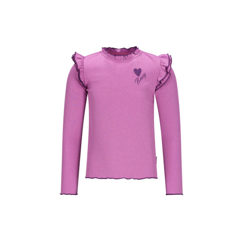 B.Nosy Tonya  top wit ruffles Violet