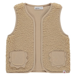 Babyface baby girls teddy gilet Nude