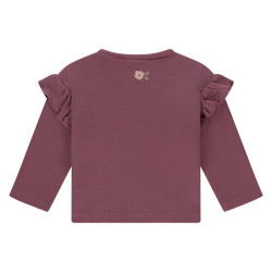 Babyface baby girls t-shirt long sleeve Burgundy