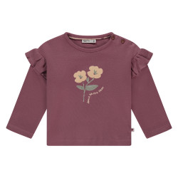 Babyface baby girls t-shirt long sleeve Burgundy