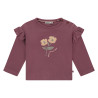 Babyface baby girls t-shirt long sleeve Burgundy