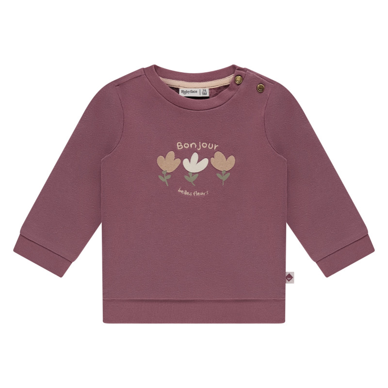 Babyface baby girls sweatshirt Burgundy