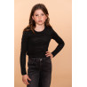 Geisha Kids Top ls sparkle black