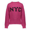 Geisha Kids Pullover NYC fuchsia/black