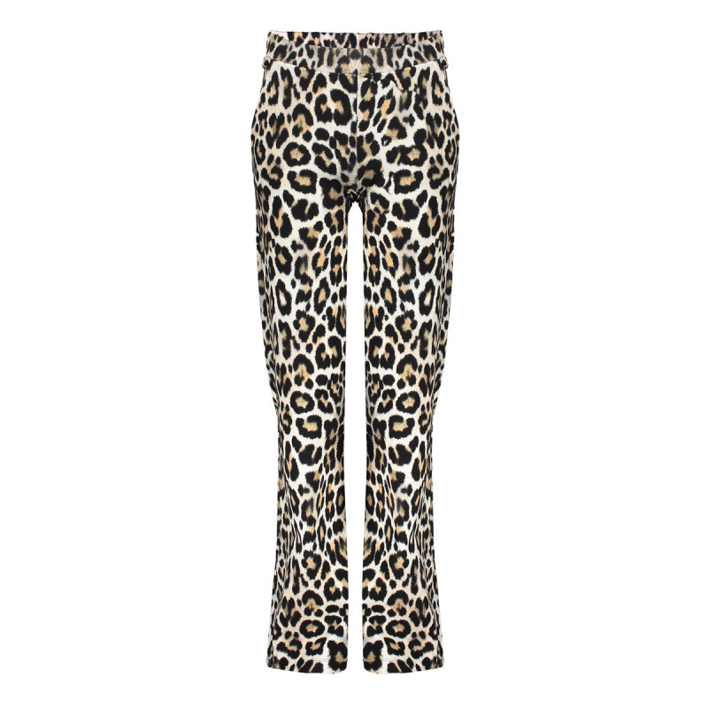 Geisha Kids Pants wide AOP leopard black/sand