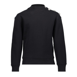 Geisha Kids Sweater buttons at shoulder black