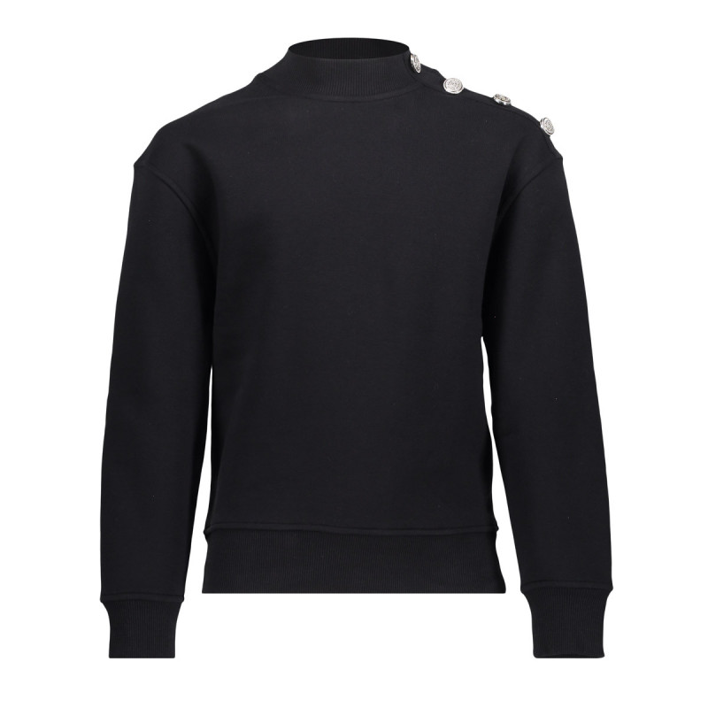 Geisha Kids Sweater buttons at shoulder black
