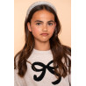 Geisha Kids Sweat bow beige melange / black