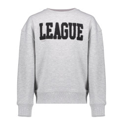 Geisha Kids Sweater league grey melange/black