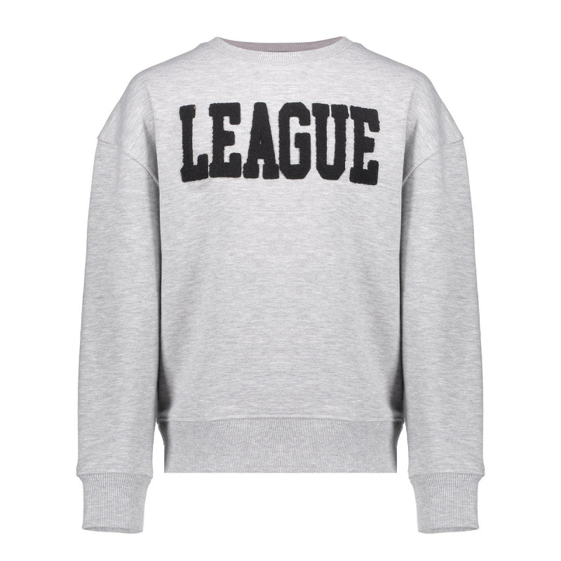 Geisha Kids Sweater league grey melange/black