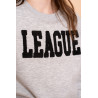 Geisha Kids Sweater league grey melange/black