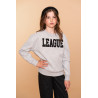 Geisha Kids Sweater league grey melange/black