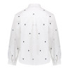 Geisha Kids Blouse hearts white/black