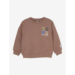 Daily 7 Oversized Sweater Artwork Burlwood