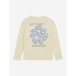 Daily 7 T-shirt Longsleeve Backprint Off White