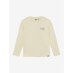 Daily 7 T-shirt Longsleeve Backprint Off White