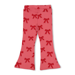 Jubel Flared broek AOP - Queen Of Hearts Roze