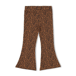 Jubel Flared broek AOP - Queen Of Hearts Bruin