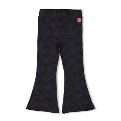 Jubel Flared broek AOP - Queen Of Hearts Antraciet