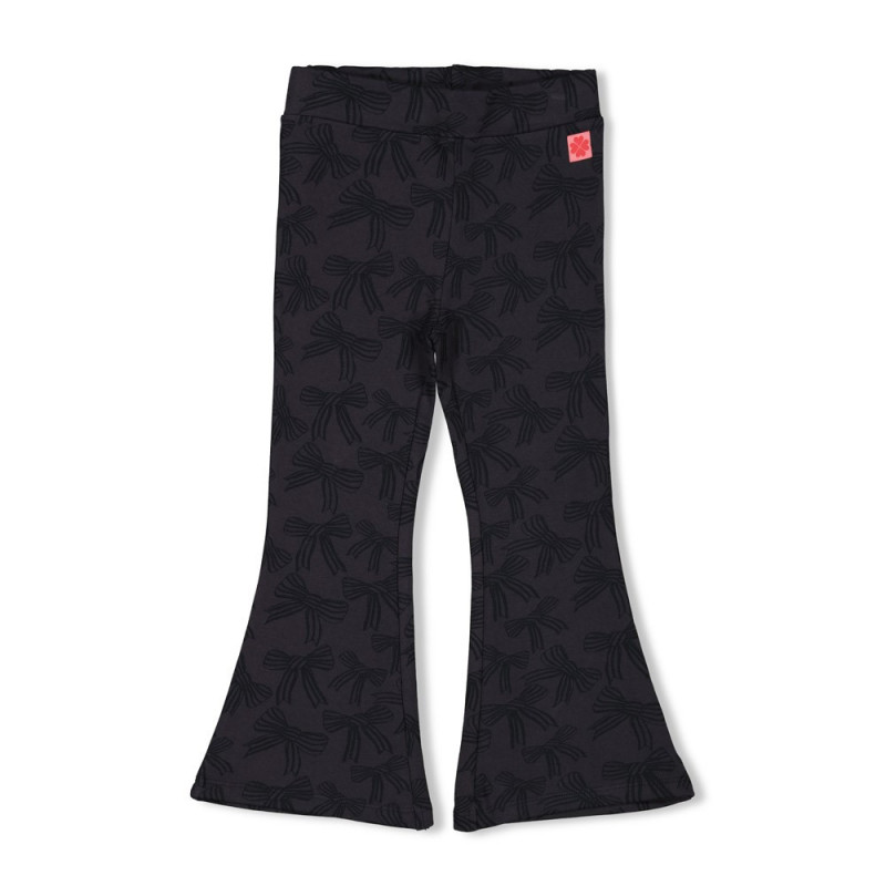 Jubel Flared broek AOP - Queen Of Hearts Antraciet