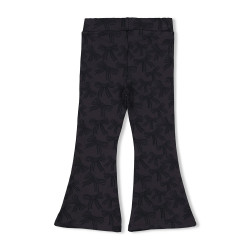 Jubel Flared broek AOP - Queen Of Hearts Antraciet