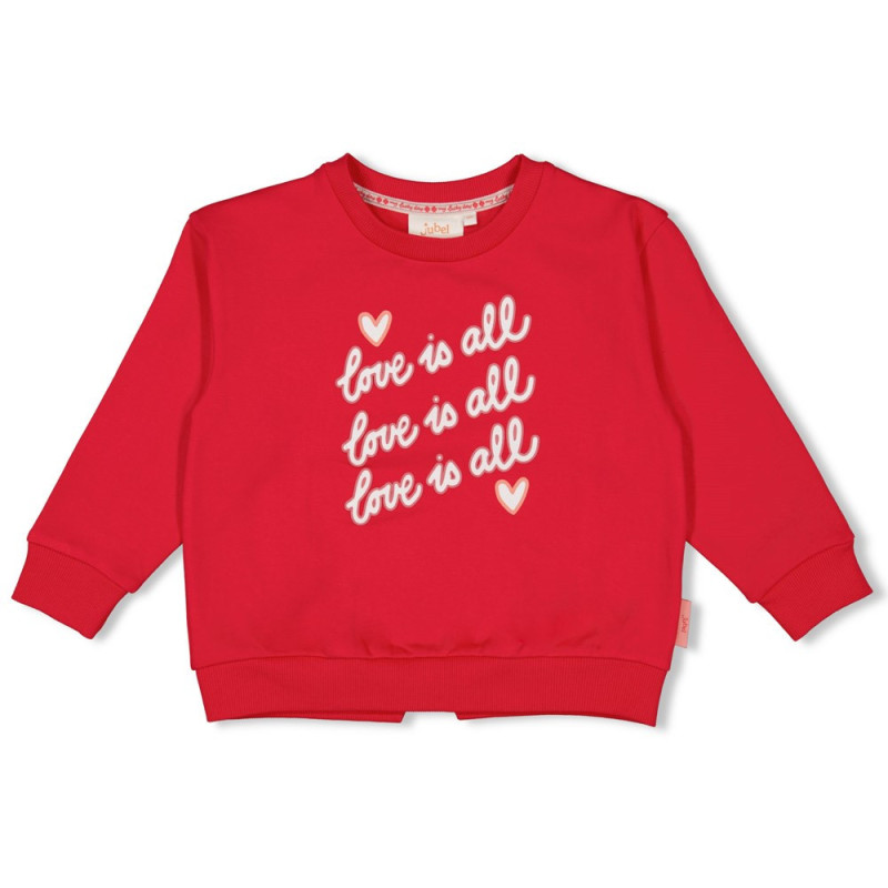 Jubel Sweater - Queen Of Hearts Rood