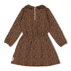 Jubel Jurk AOP - Queen Of Hearts Bruin