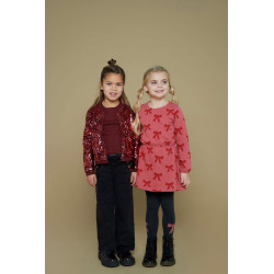 Jubel Pailetten bomberjack - Queen Of Hearts Bordeaux