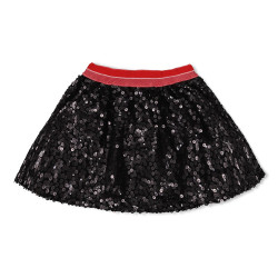 Jubel Pailetten rok - Queen Of Hearts Antraciet