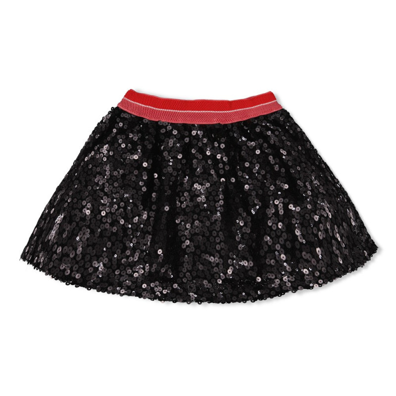 Jubel Pailetten rok - Queen Of Hearts Antraciet