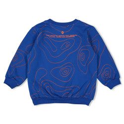 Sturdy Sweater AOP - Chasing Trails Blauw