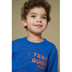 Sturdy Sweater AOP - Chasing Trails Blauw